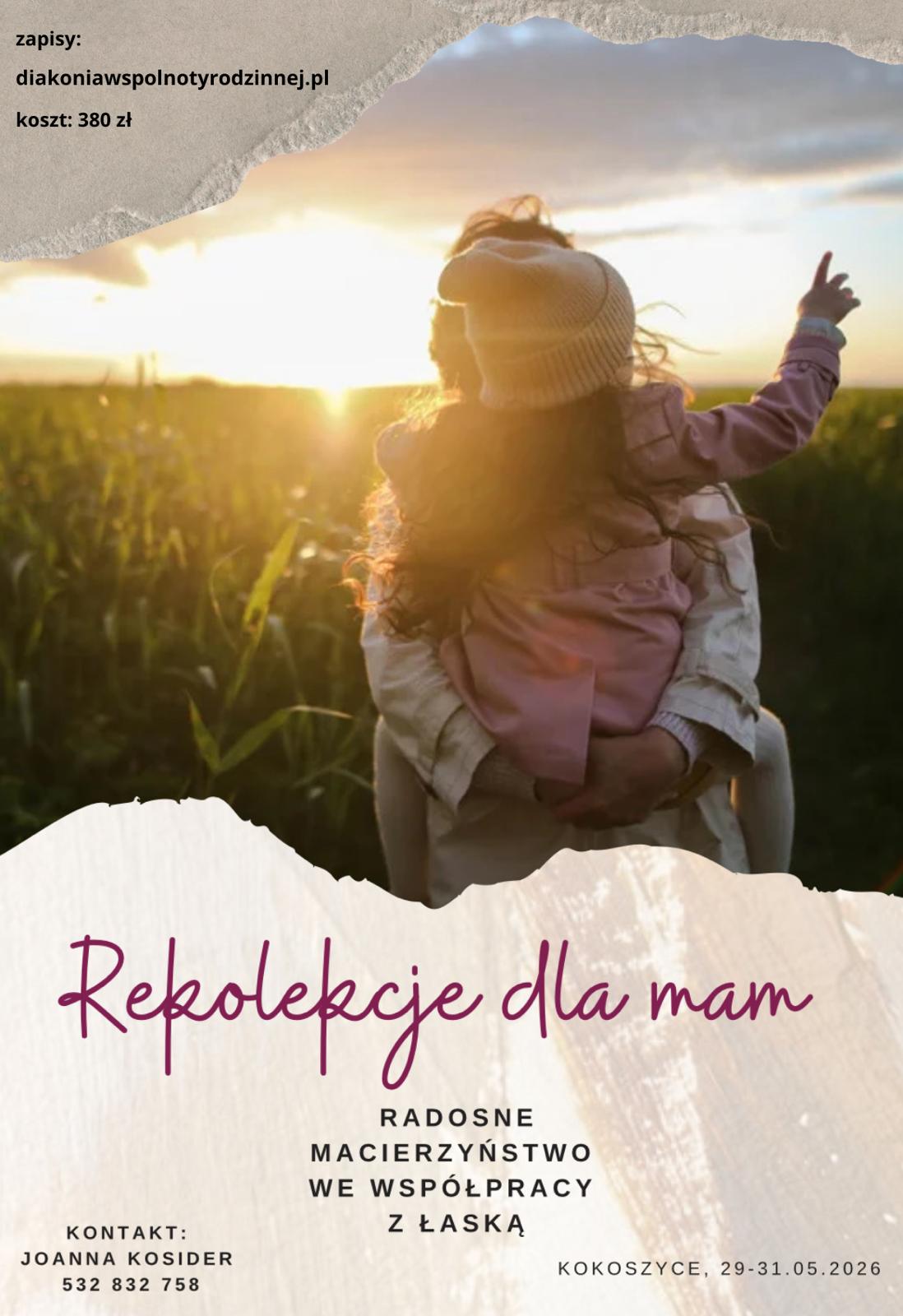 rekolekcje dla mam 2026